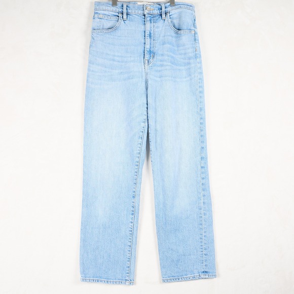 SLVRLAKE Denim - SLVRLAKE Straight Leg Jeans Women 30 Light Blue High Rise Premium Denim